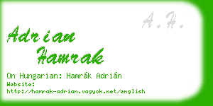 adrian hamrak business card